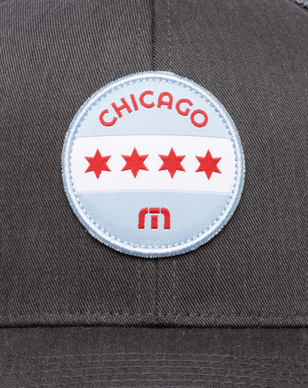 TravisMathew | Midway Fitted Hat - Heather Grey Pinstripe