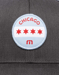 TravisMathew | Midway Fitted Hat - Heather Grey Pinstripe