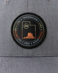 TravisMathew | Four Corners Fitted Hat - Heather Quiet Shade