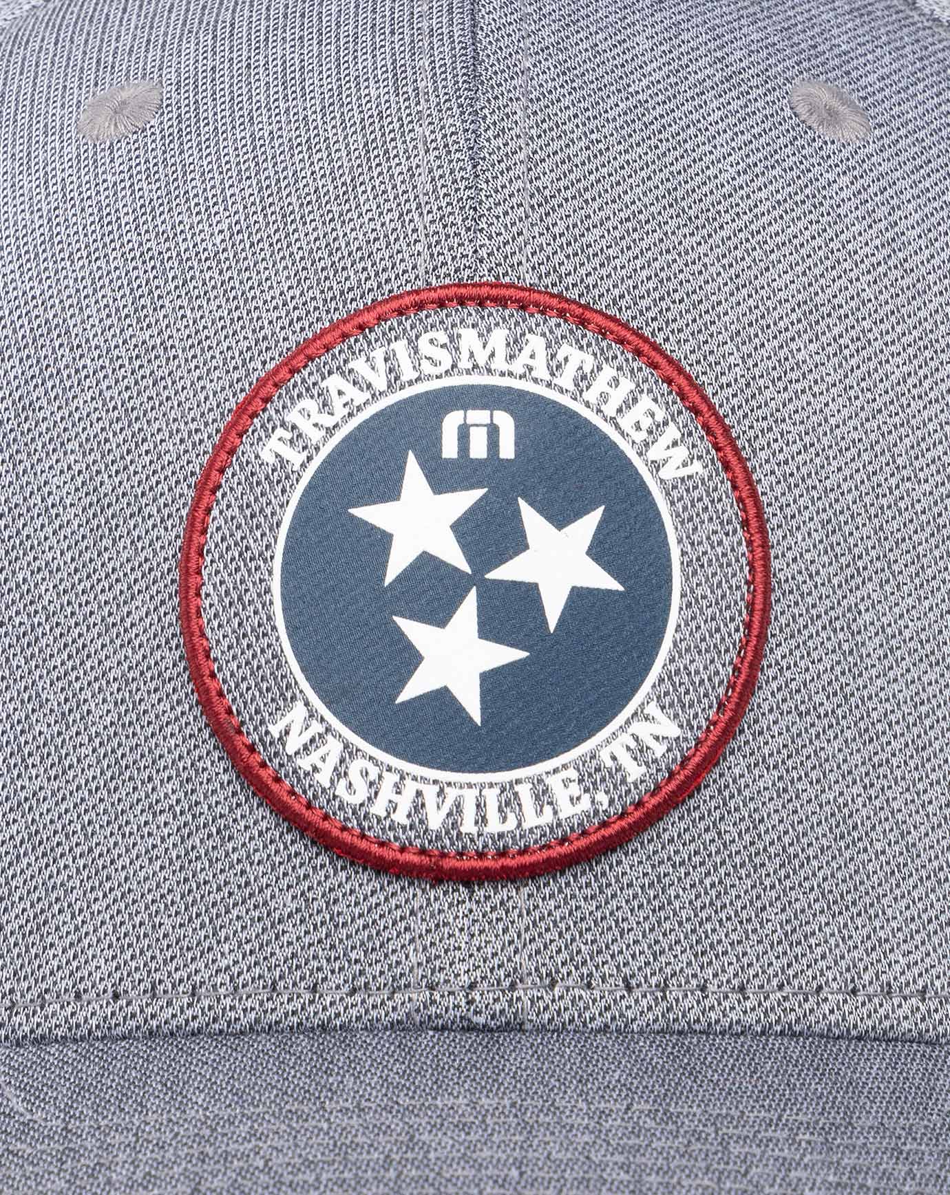TravisMathew | Whiskey Neat Fitted Hat - Heather Quiet Shade
