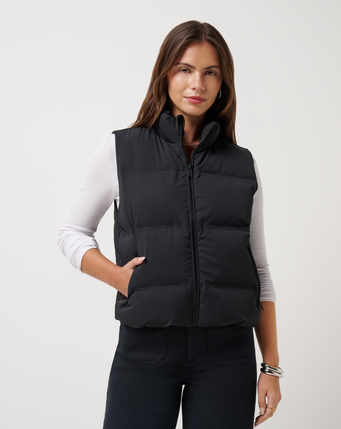 TravisMathew | Moontide Bonded Puffer Vest - Black