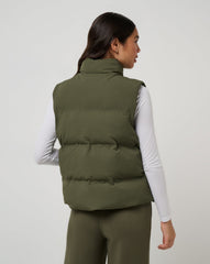 TravisMathew | Moontide Bonded Puffer Vest - Grape Leaf