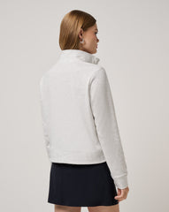 TravisMathew | Cloud Fleece Half Zip 2.0 - Heather Light Grey