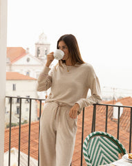 TravisMathew | Cloud Terry Crew - Heather Natural