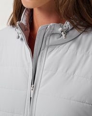 TravisMathew | Skyloft Soft Espresso Martini Full Zip - Heather Light Grey