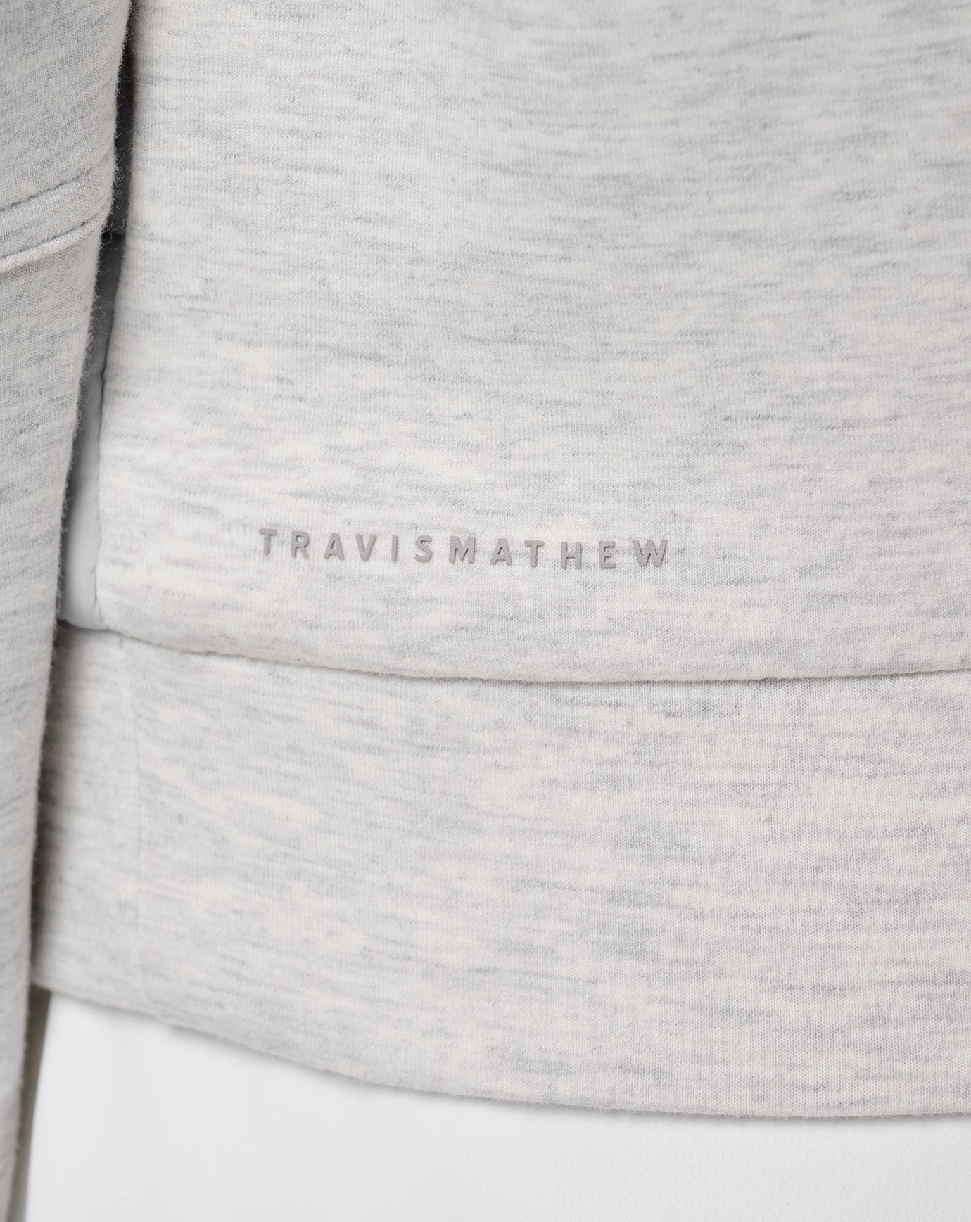 TravisMathew | Skyloft Soft Espresso Martini Full Zip - Heather Light Grey