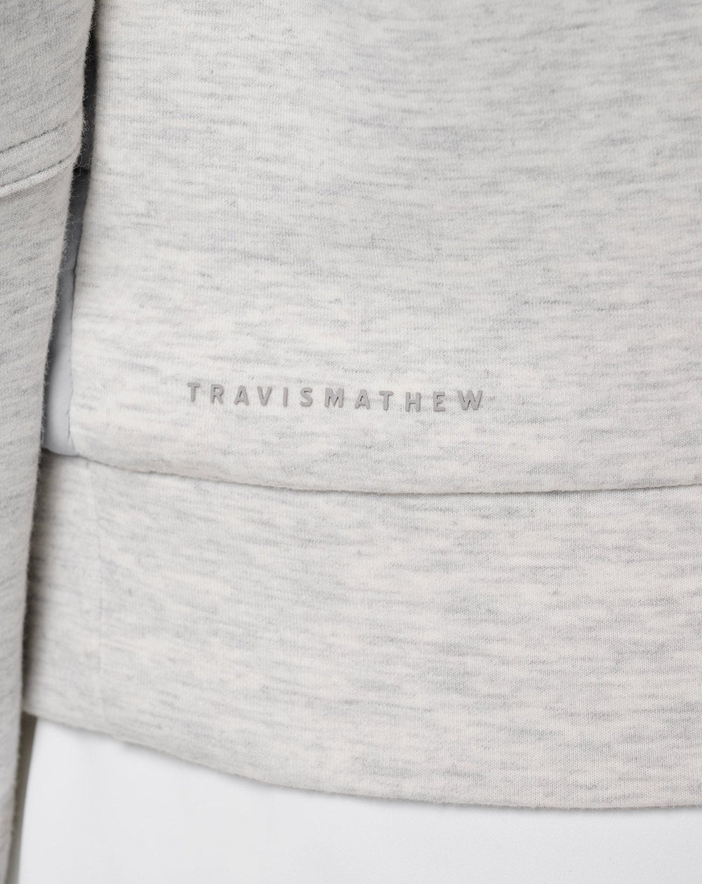 TravisMathew | Skyloft Soft Espresso Martini Full Zip - Heather Light Grey
