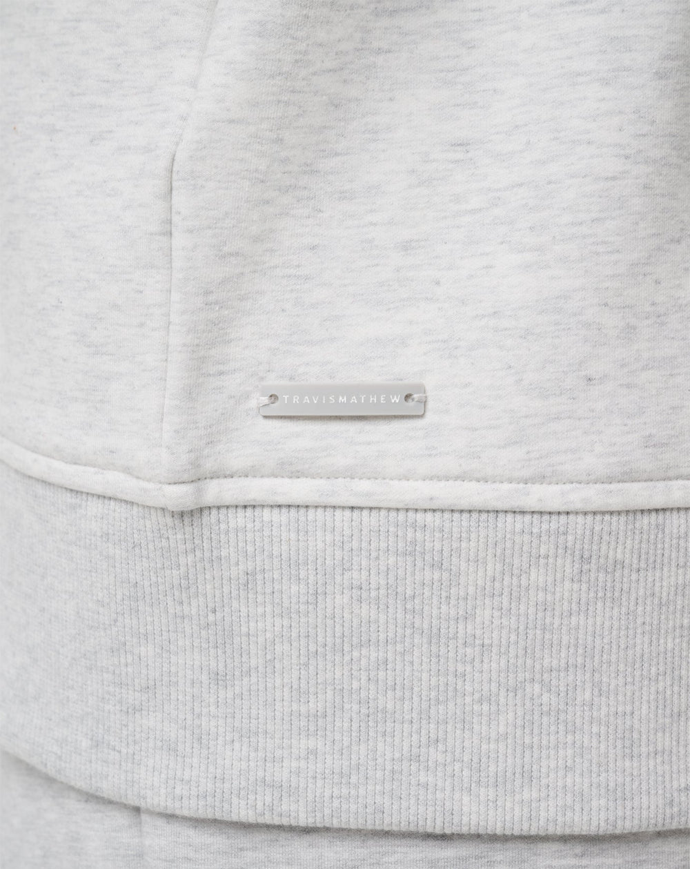 TravisMathew | Off Script 2.0 Cloud Full Zip Hoodie - Heather Light Grey