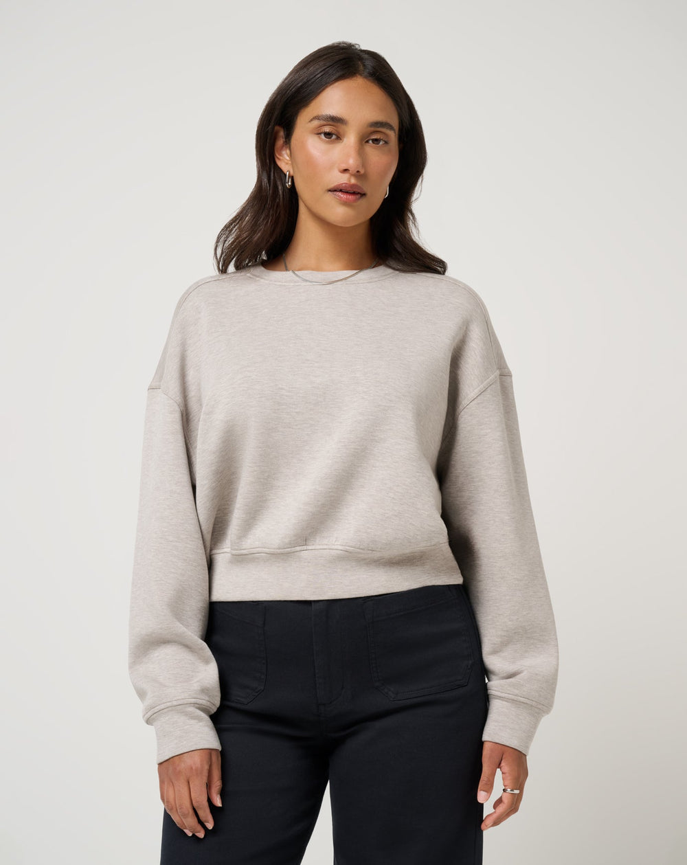 TravisMathew | Cloudscape Pullover - Heather Savannah Tan
