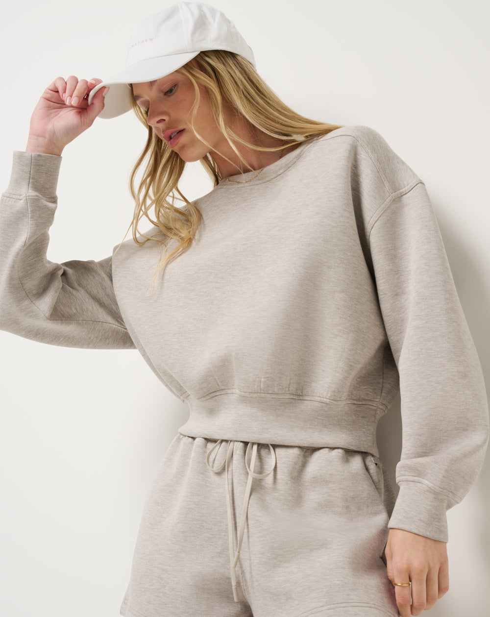 TravisMathew | Cloudscape Pullover - Heather Savannah Tan