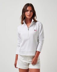 TravisMathew | Tasmin Half Zip - White