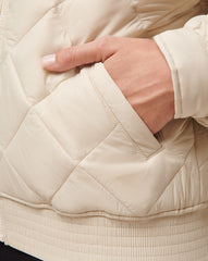 TravisMathew | Lights At Night Quilted Jacket - Pumice Stone