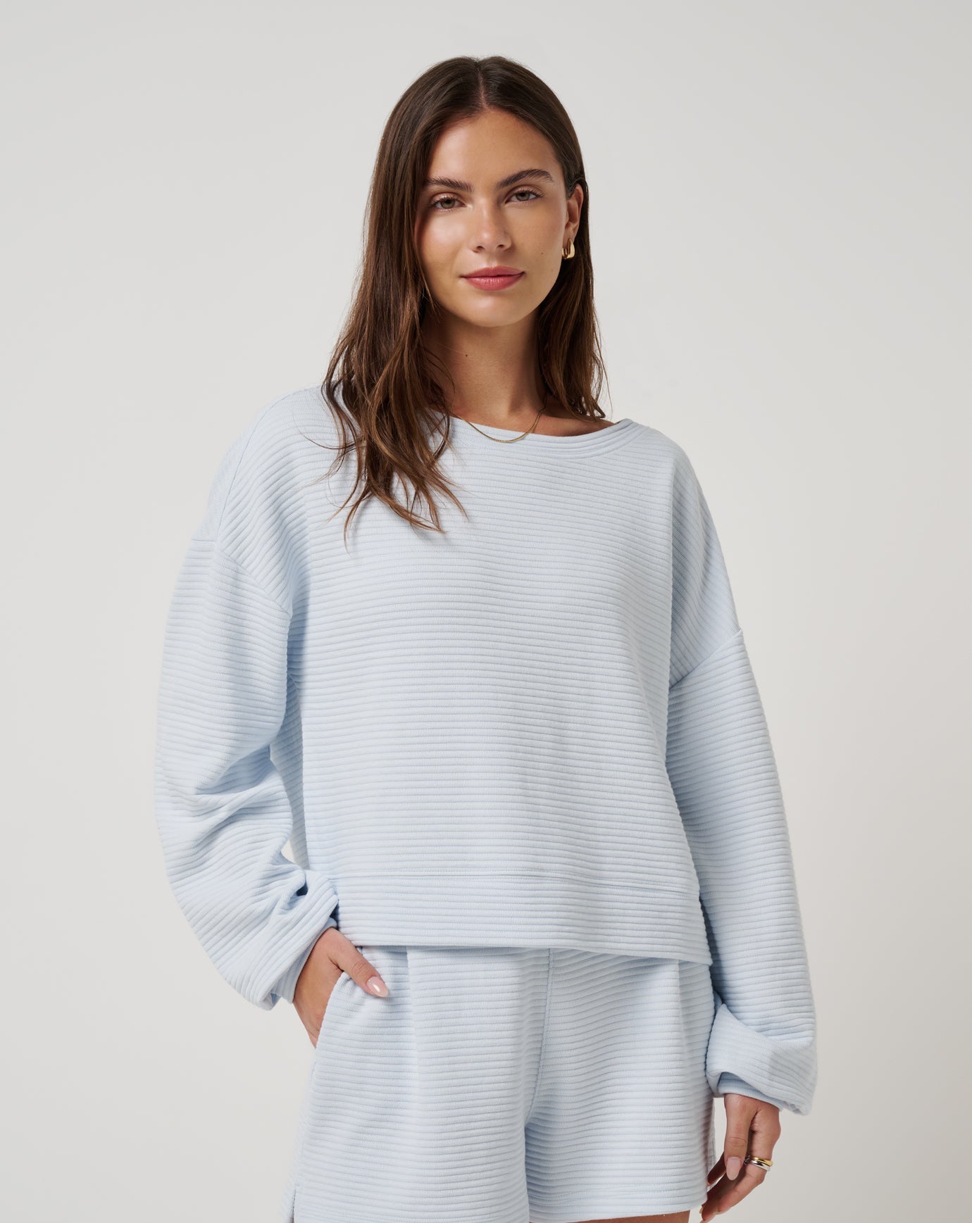 TravisMathew | Coastal Rib Yacht Me Pullover - Ancient Water