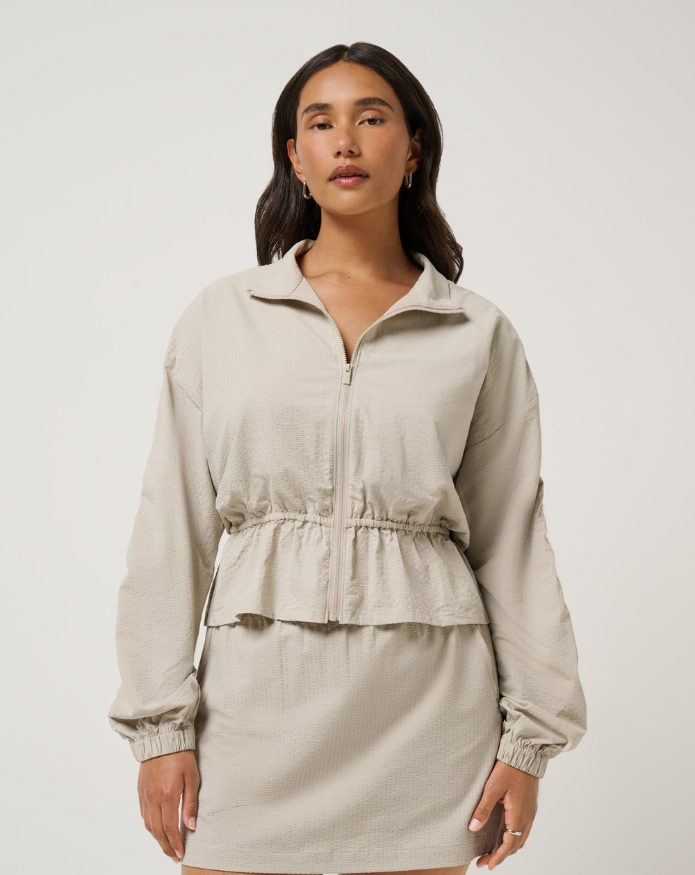TravisMathew | Timeless Breezeblend Full Zip - Island Fossil
