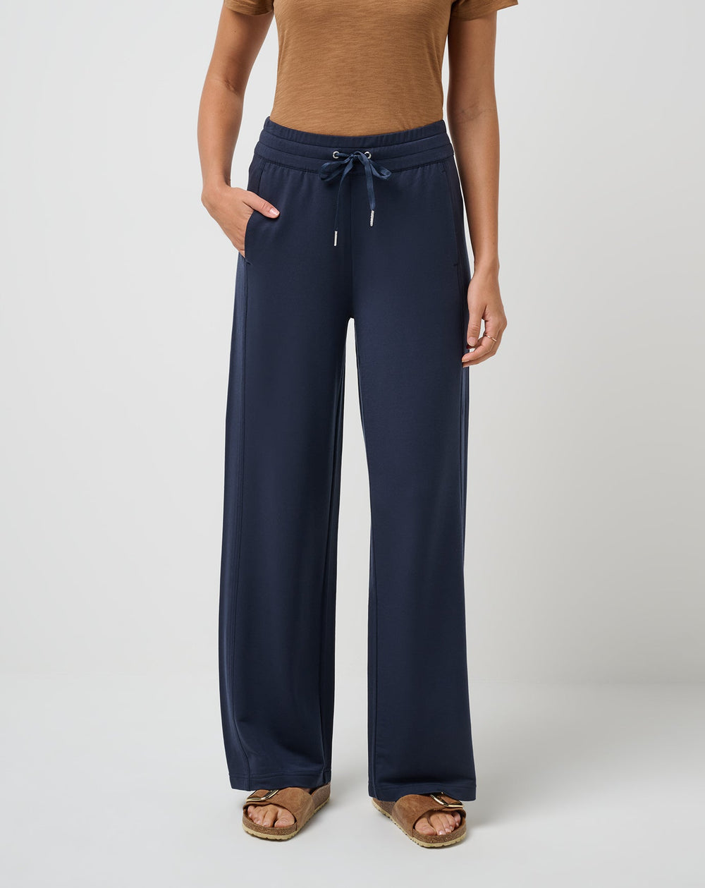 TravisMathew | Cloud Terry Wide Leg Pant - Navy Blazer