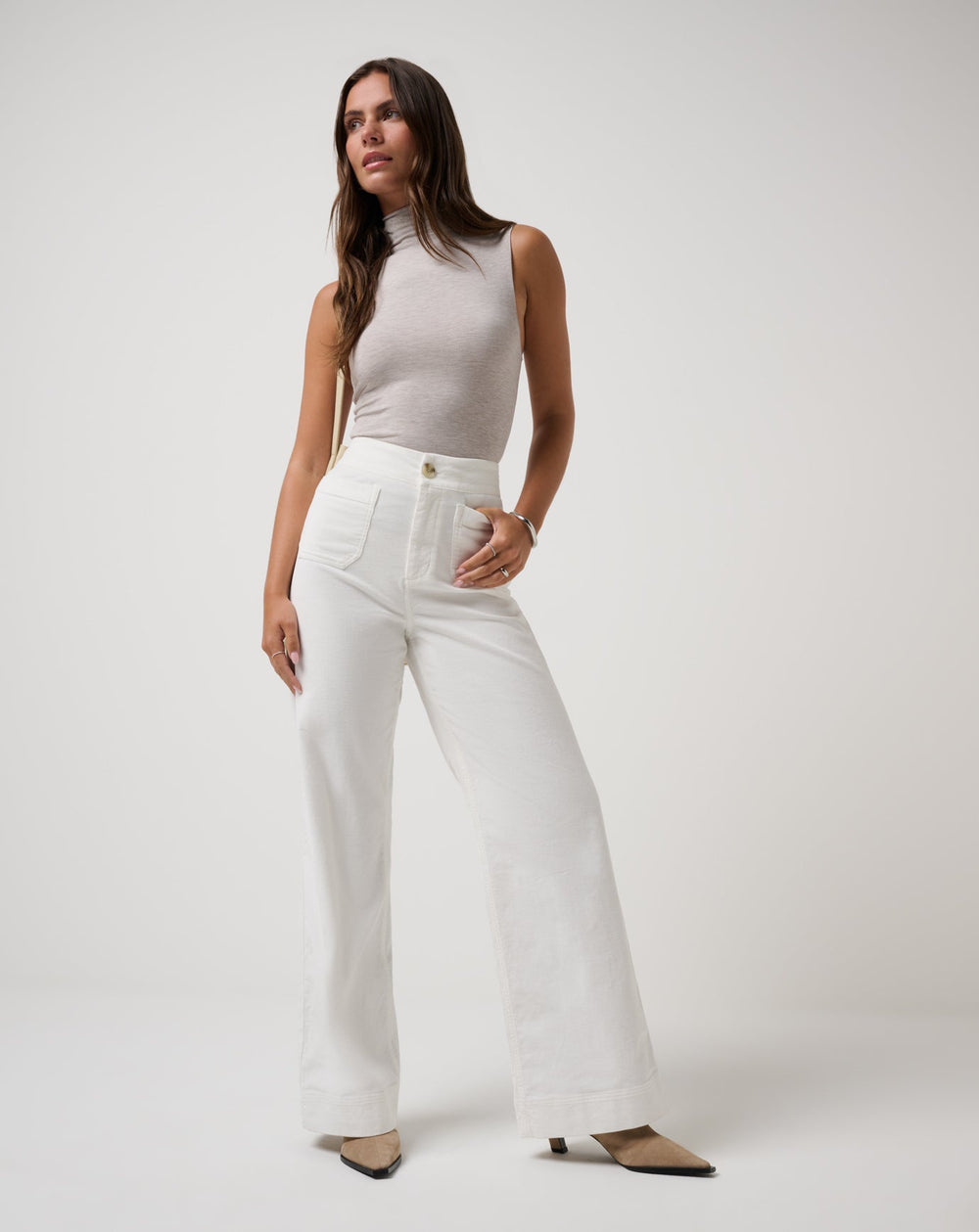 TravisMathew | Everyday Cord Long Pant - Snow White