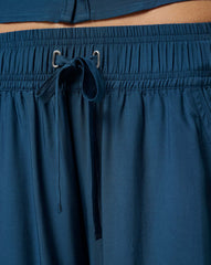 TravisMathew | Savanna Cropped Wide Leg Pant - Poseidon