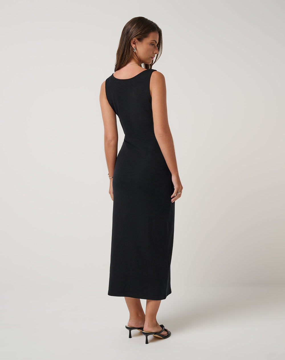 TravisMathew | Cloud Rib Button Tank Dress - Black