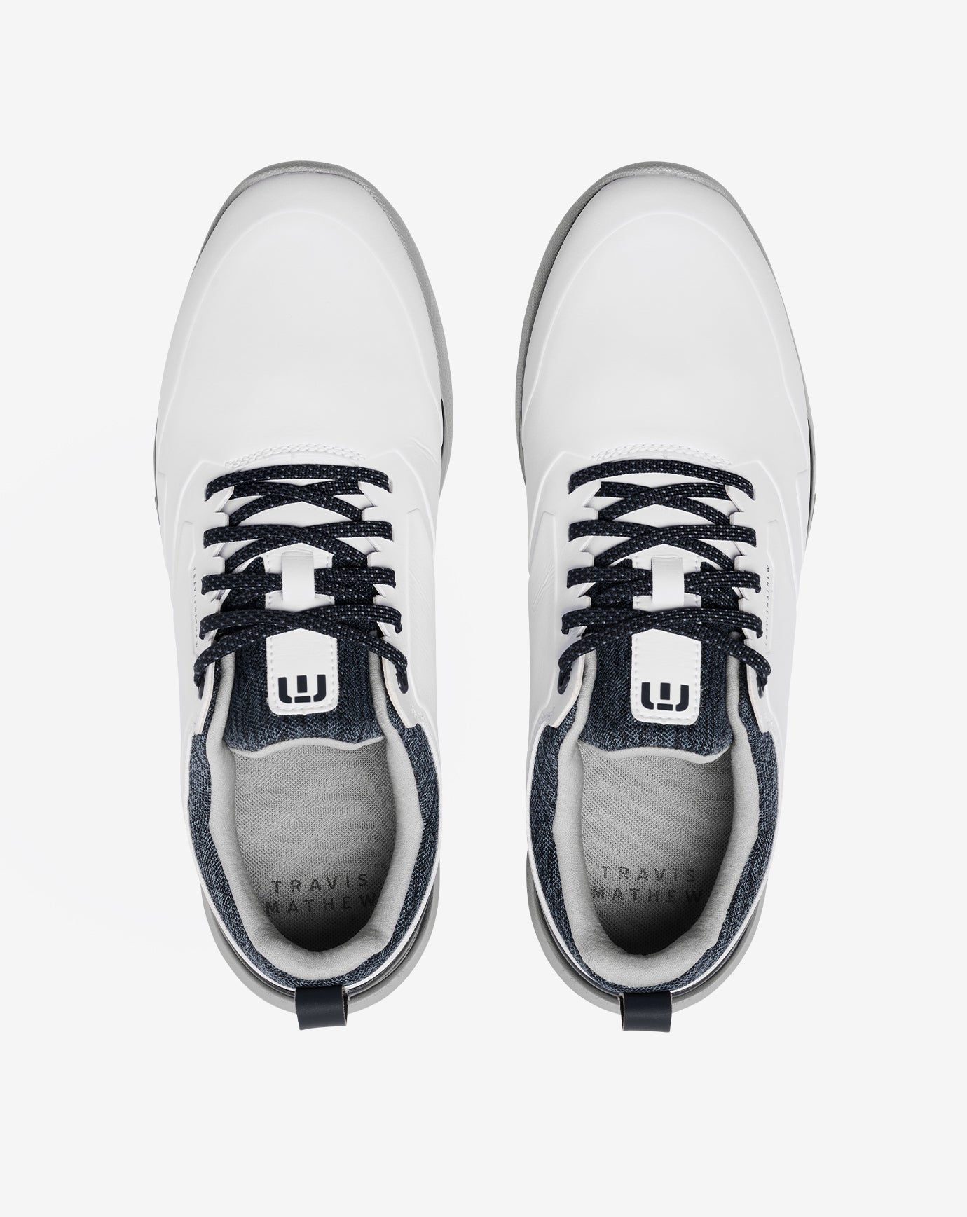 TravisMathew | The Daily Pro Plus Golf Shoe - White/Total Eclipse