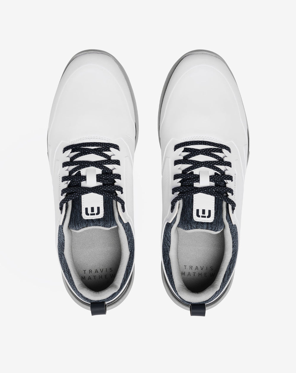 TravisMathew | The Daily Pro Plus Golf Shoe - White/Total Eclipse