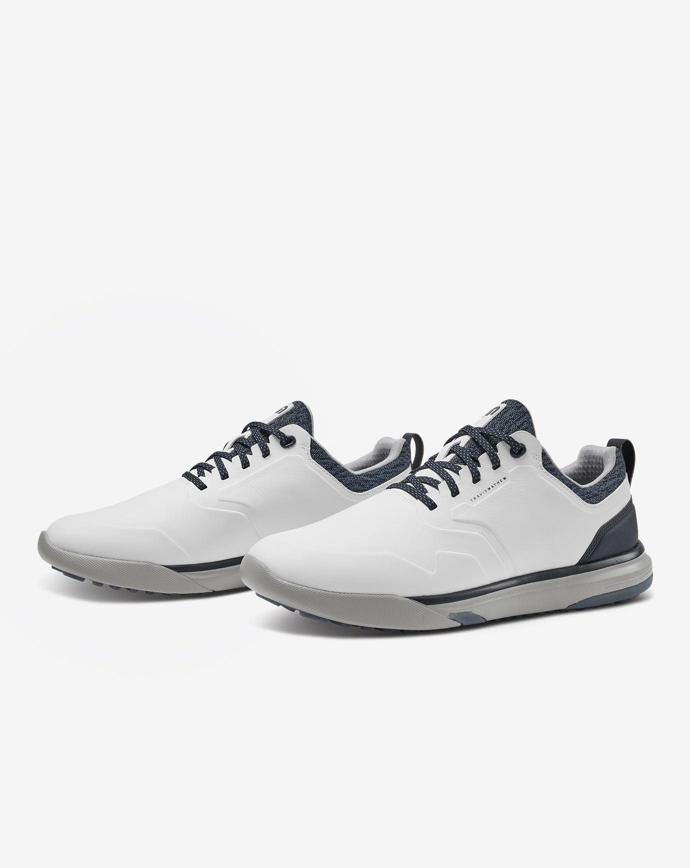 TravisMathew | The Daily Pro Plus Golf Shoe - White/Total Eclipse