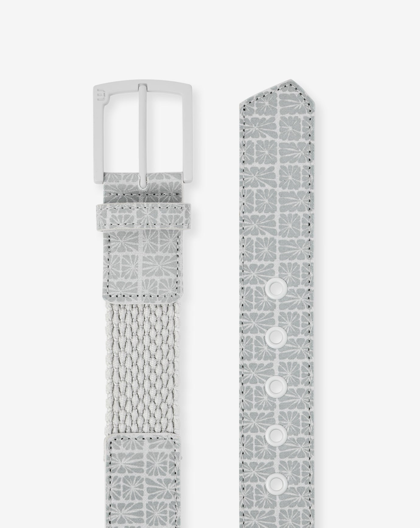 TravisMathew | Buried Treasure Hybrid Stretch Belt - Micro Chip/White