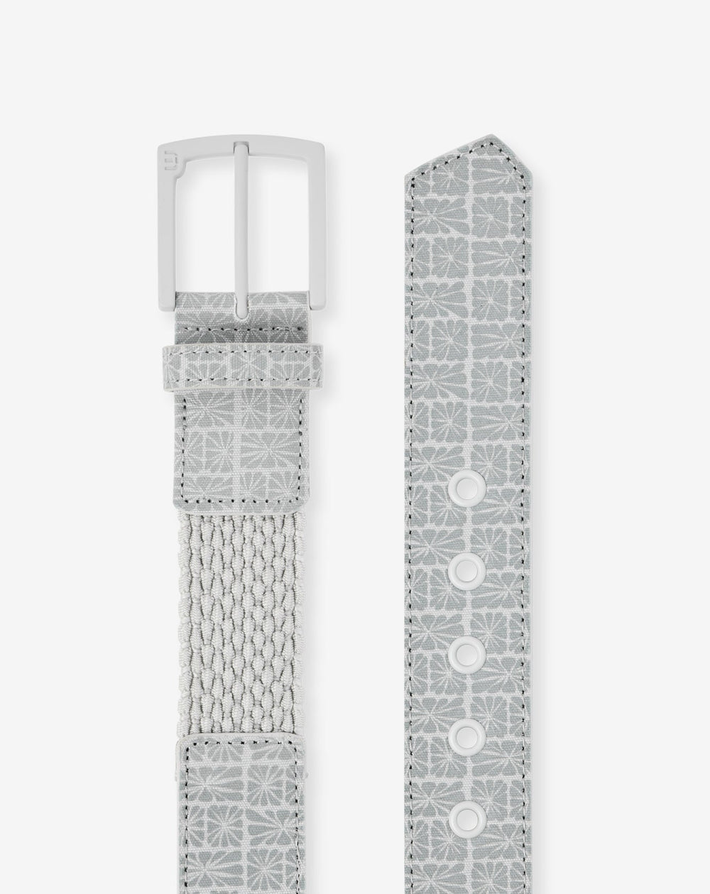 TravisMathew | Buried Treasure Hybrid Stretch Belt - Micro Chip/White