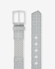 TravisMathew | Buried Treasure Hybrid Stretch Belt - Micro Chip/White