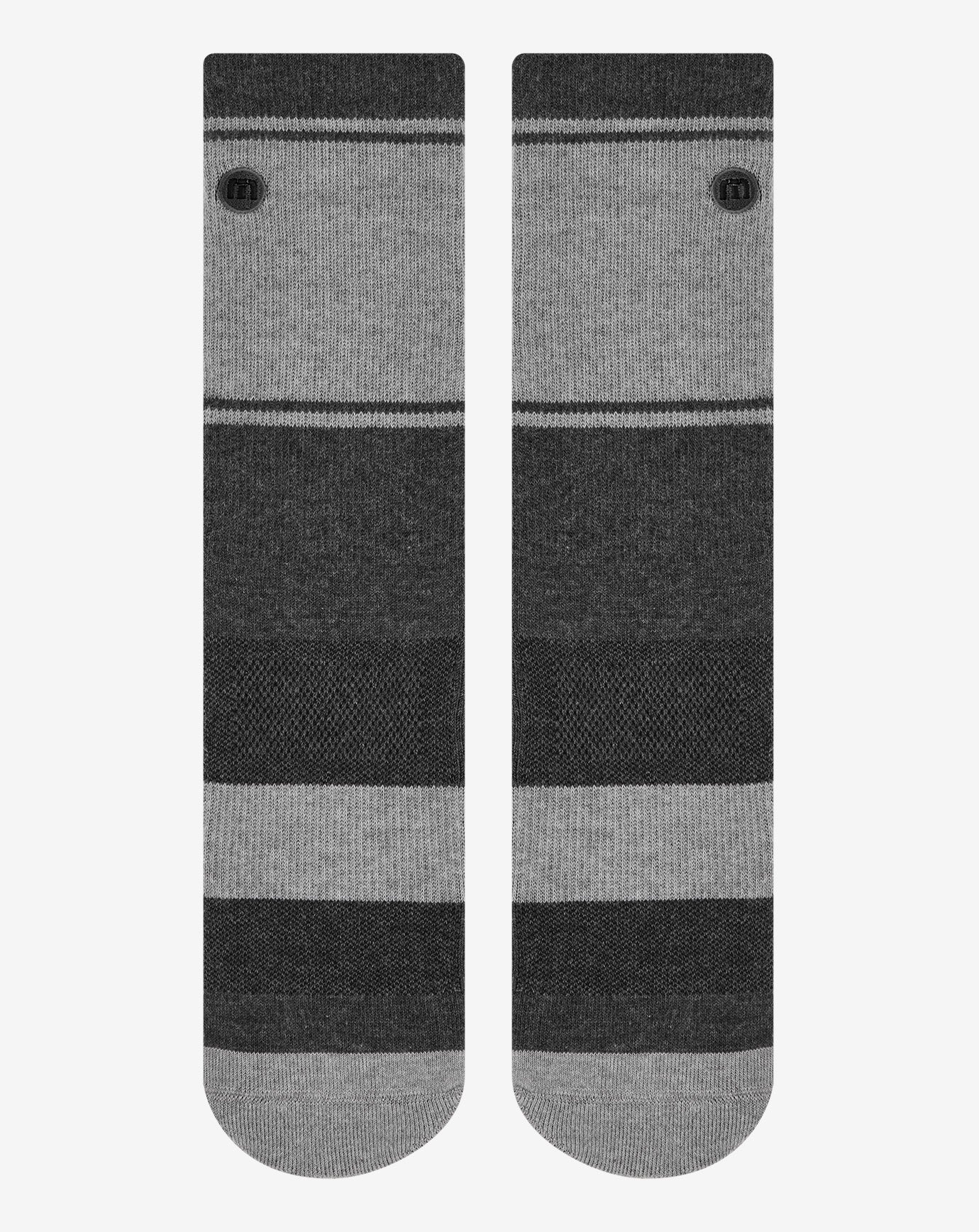 TravisMathew | Baja 2.0 Crew Sock - Heather Grey Pinstripe