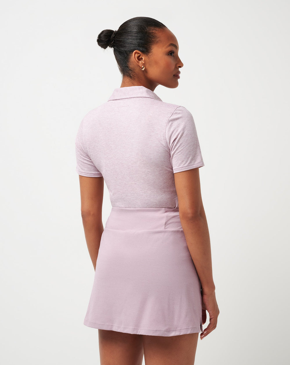 TravisMathew | Featherweight Active Polo - Heather Mauve Shadow
