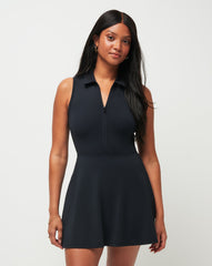 TravisMathew | Moveknit Sleeveless Polo Dress - Black