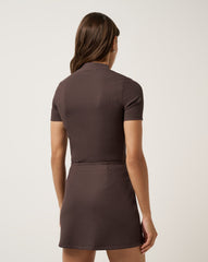 TravisMathew | Limitless Moveknit Short Sleeve Top - Coffee Grounds