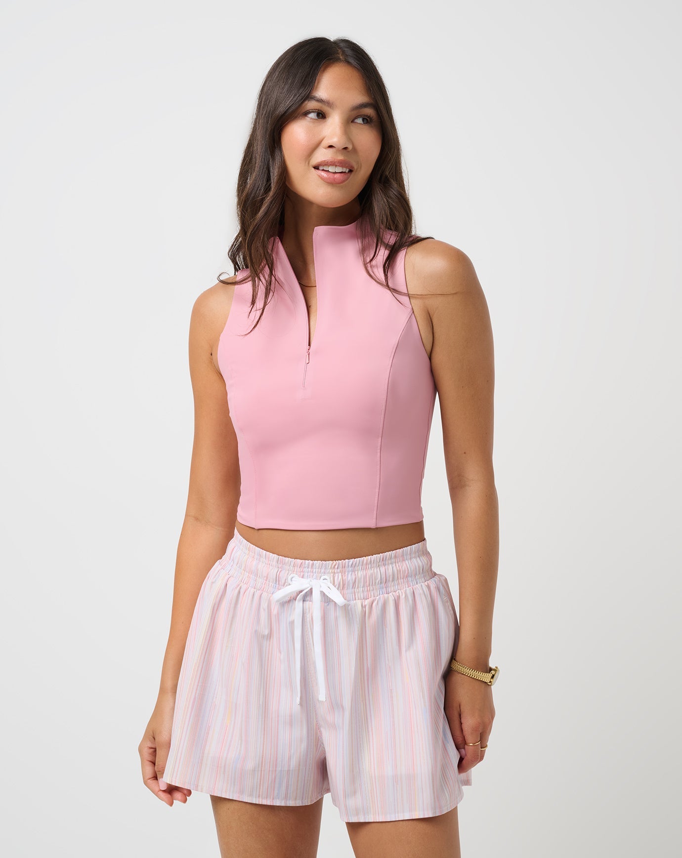 TravisMathew | Sunfire Zip Tank - Foxglove