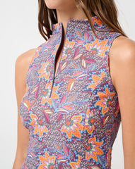TravisMathew | Sunfire Zip Tank - Persian Red Multi