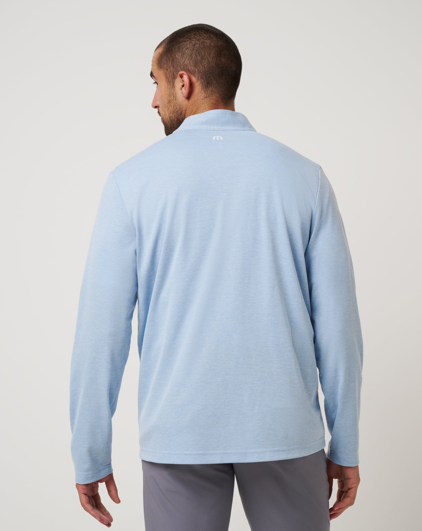 TravisMathew | Philadelphia Phillies Time To Tailgate Quarter Zip - Heather Blue
