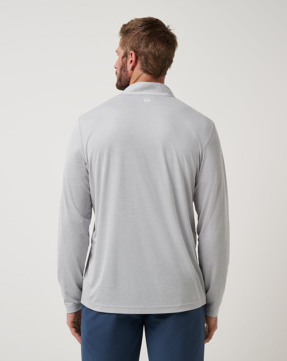 TravisMathew | Philadelphia Phillies Time To Tailgate Quarter Zip - Heather Grey