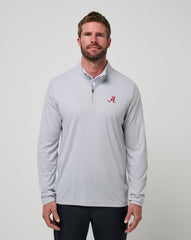 TravisMathew | Alabama Time To Tailgate Quarter Zip - Heather Grey
