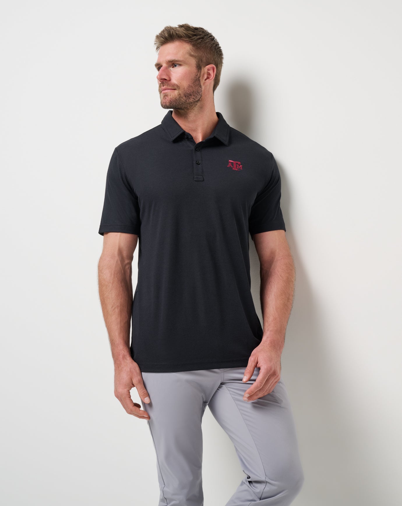 TravisMathew | Texas A&M School Pride Polo - Black