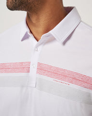 TravisMathew | Arkansas Top Recruit Polo - White/Crimson