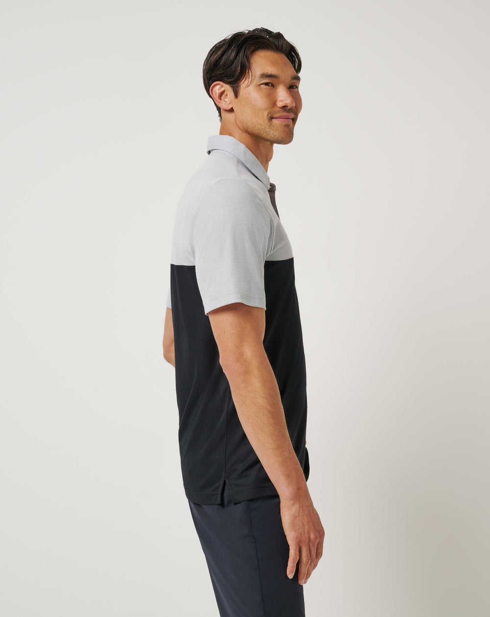 TravisMathew | LSU Drop Back Polo - Heather Grey/Black