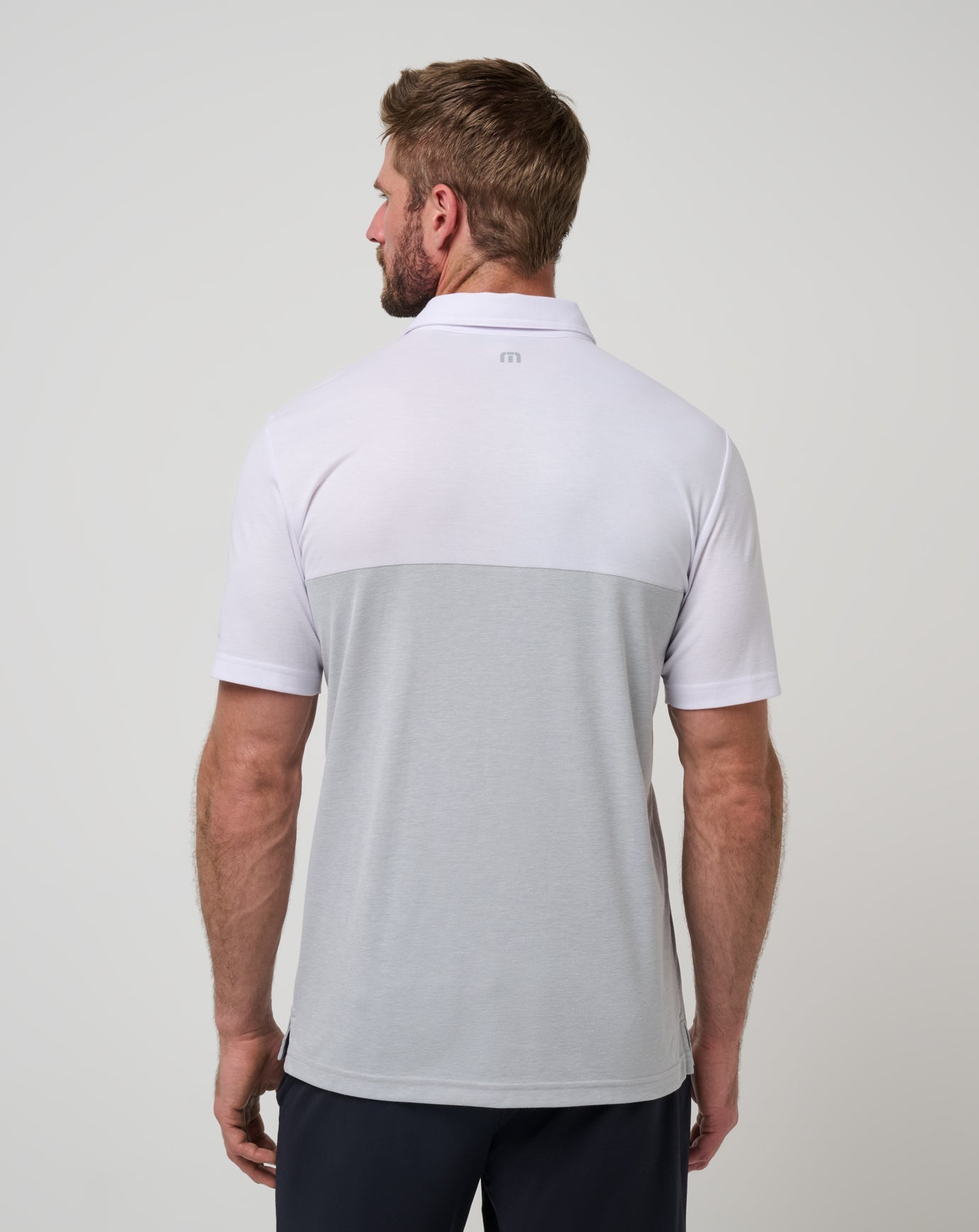TravisMathew | USC Drop Back Polo - White/Heather Grey