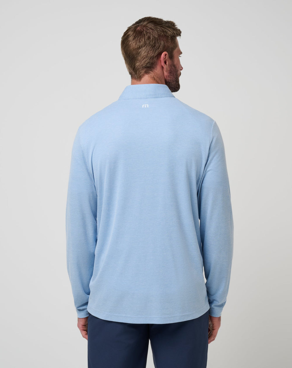 TravisMathew | UCLA Time To Tailgate Quarter Zip - Heather Blue