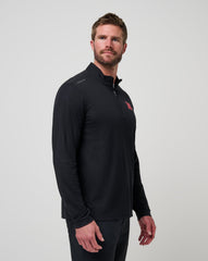 TravisMathew | Nebraska Time To Tailgate Quarter Zip - Black