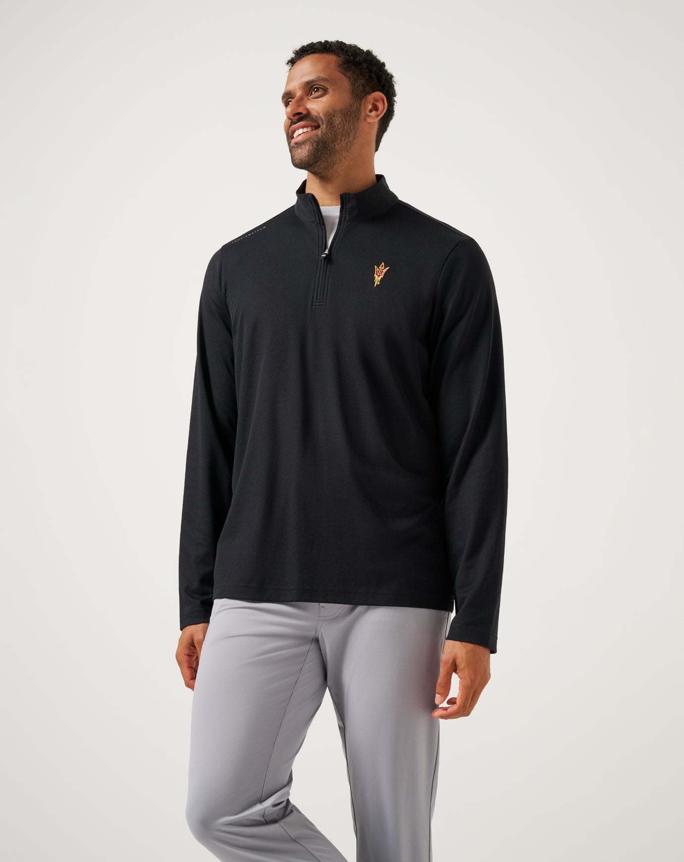 TravisMathew | ASU Time To Tailgate Quarter Zip - Black