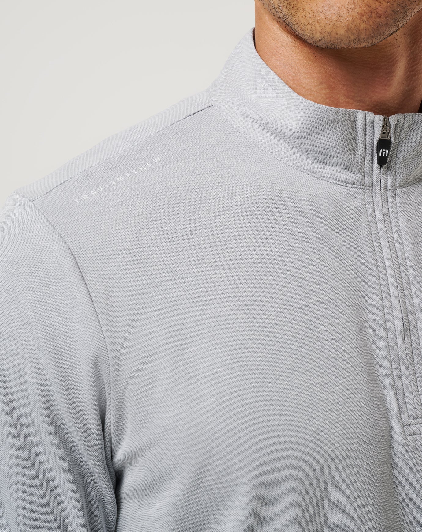 TravisMathew | ASU Time To Tailgate Quarter Zip - Heather Grey