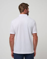 TravisMathew | Kansas Top Recruit Polo - White/Blue