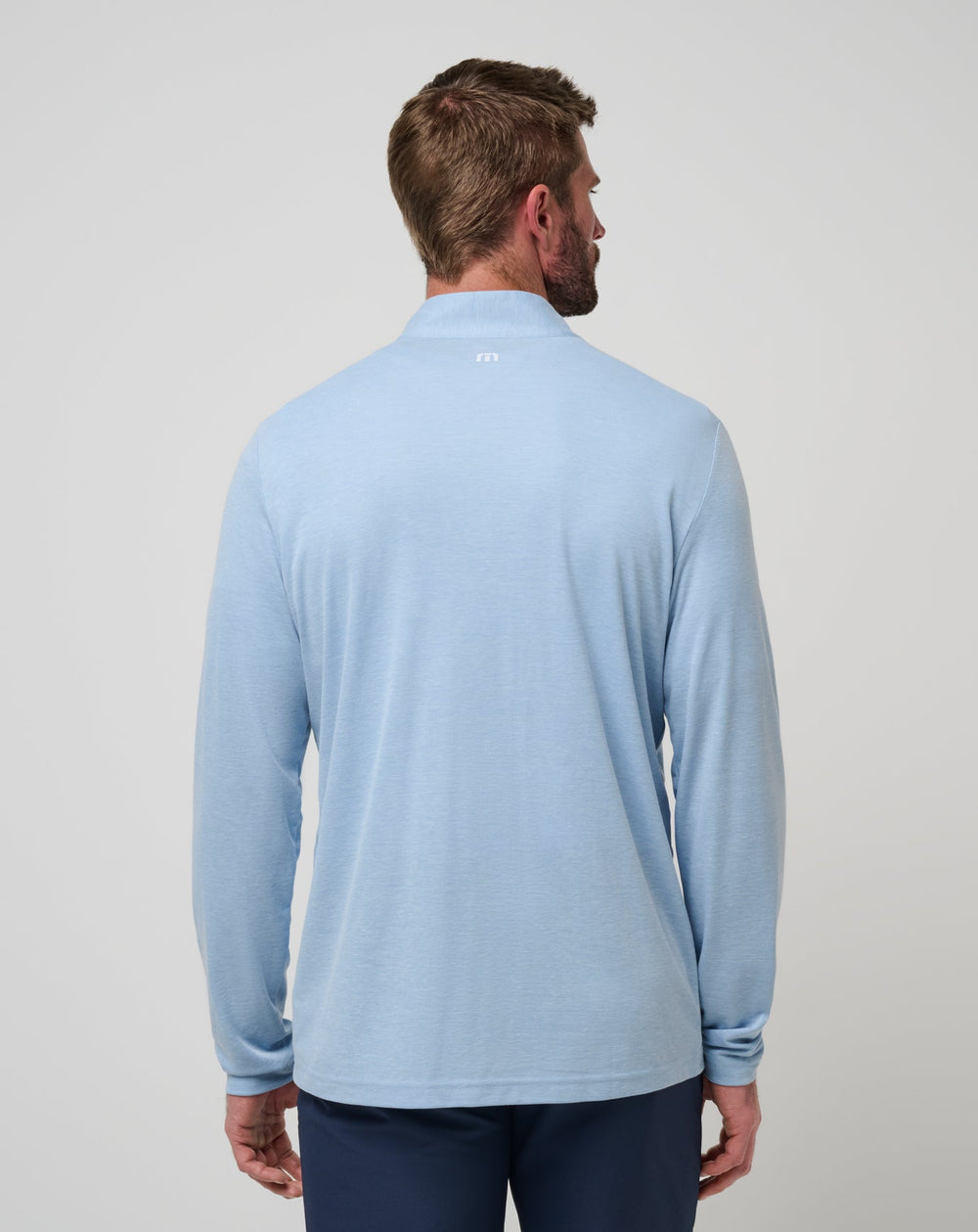 TravisMathew | UT Austin Time To Tailgate Quarter Zip - Heather Blue