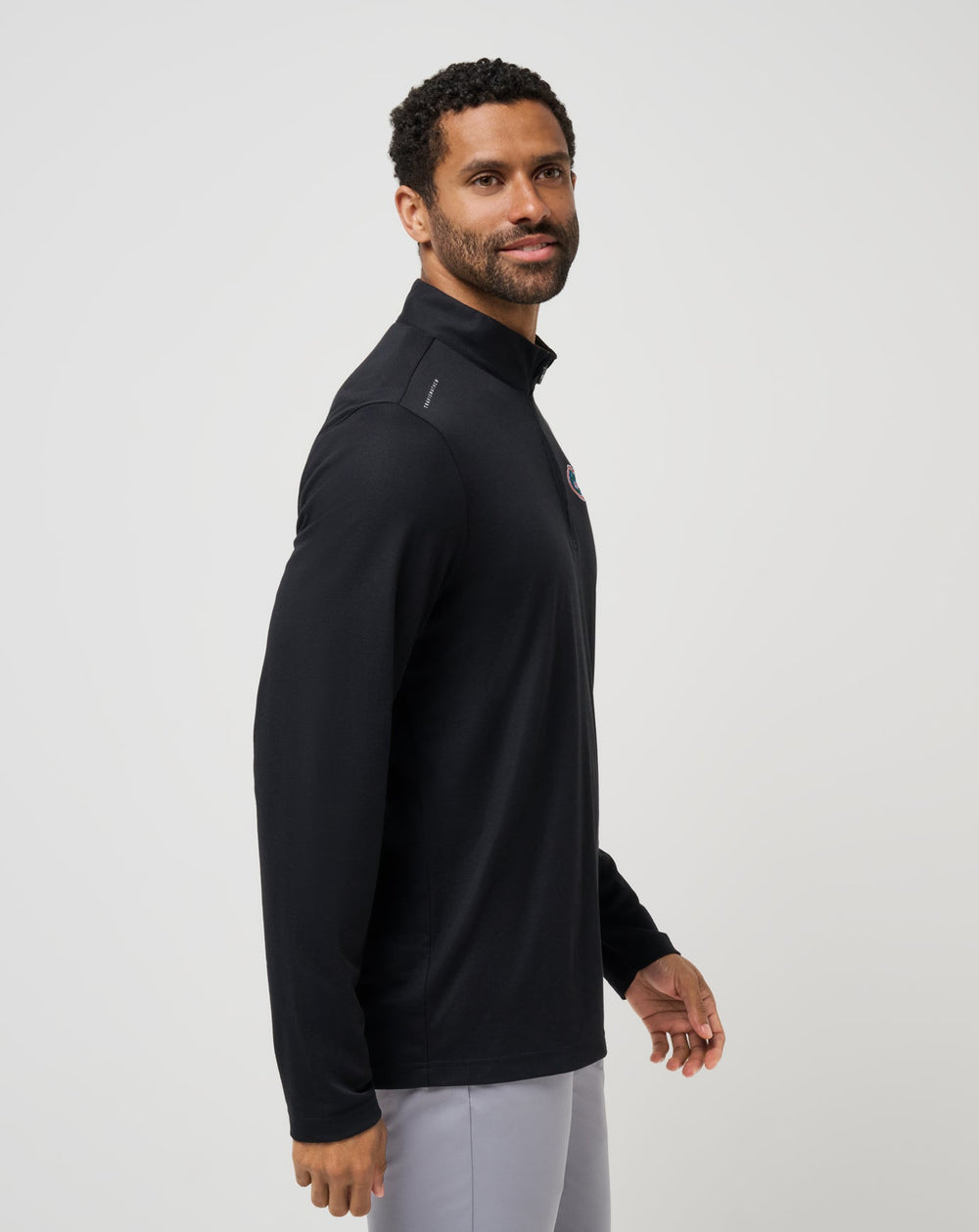 TravisMathew | Florida Time To Tailgate Quarter Zip - Black