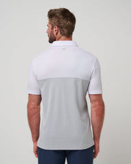 TravisMathew | Florida Drop Back Polo - White/Heather Grey