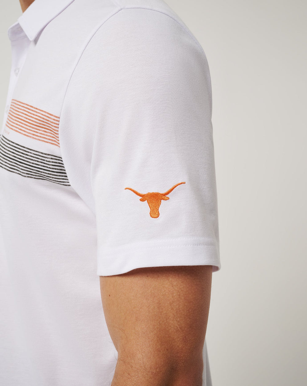 TravisMathew | UT Austin Top Recruit Polo - White/Orange